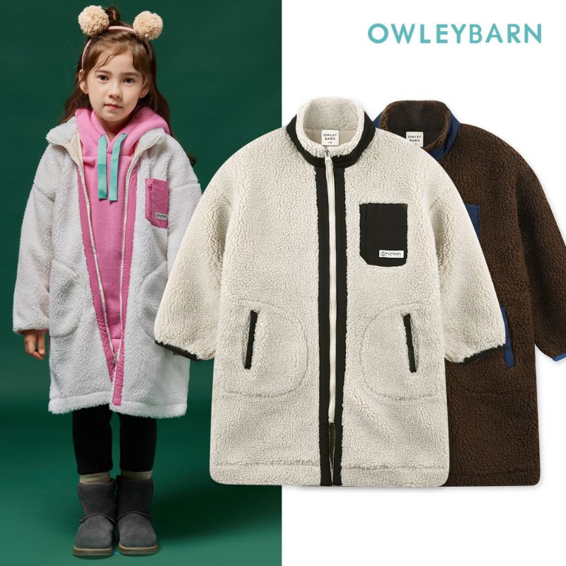(Sz 110 tới 150)lỗi/ko lỗi- Áo mangto lông cừu dày ấm Owley Barn VN xuất Hàn