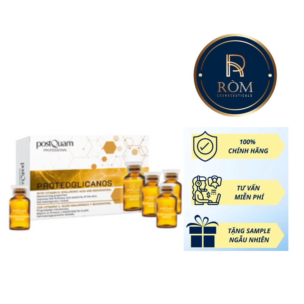Huyết thanh ngoại bào Proteoglycan 1% – Vita C 3,06% – Resveratrol postQuam