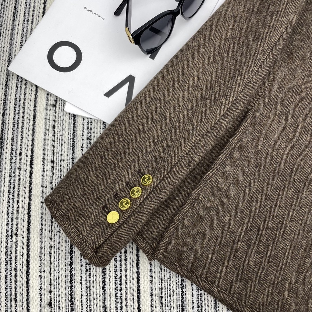 Áo khoác vest thời trang cao cấp Thom Browne phong cách retro, thanh lịch