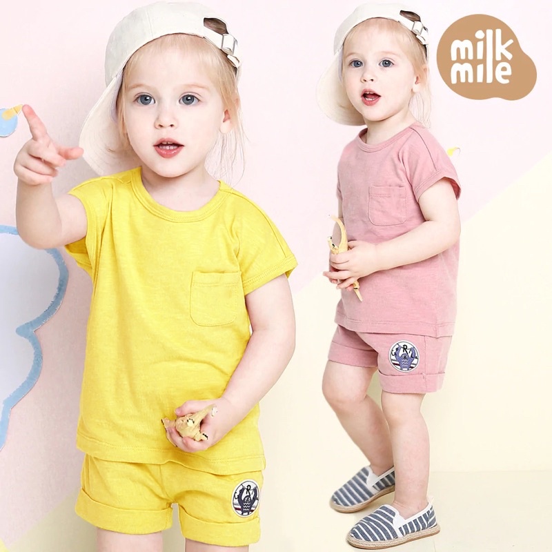 Set MilkMile xuất Hàn form basic cho bé trai/bé gái