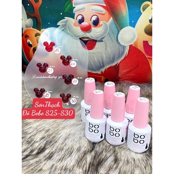 Sơn Gel Thạch Đỏ Bobo số 28