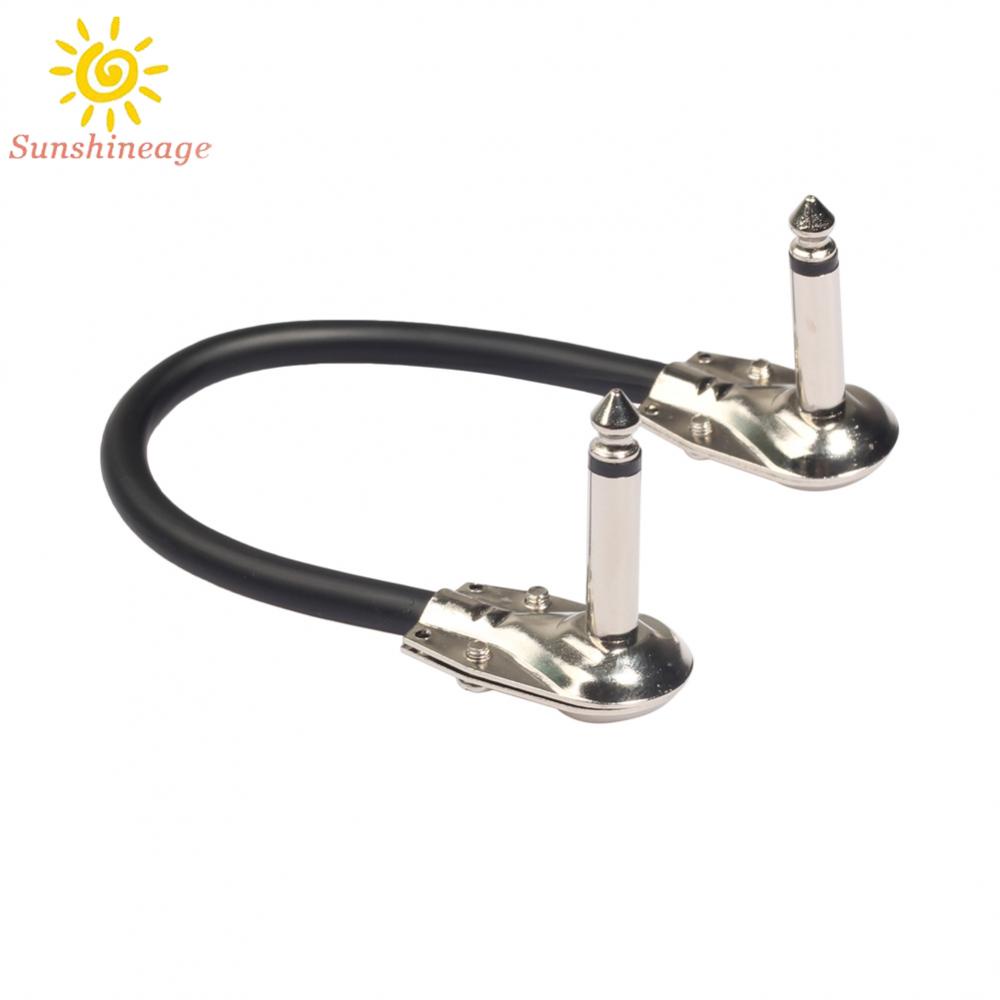【SUNAGE】Pro Audio Equipment Guitar Effect Cable Pedal Cable Core Audio Plug Right Angle【HOT Fashion】