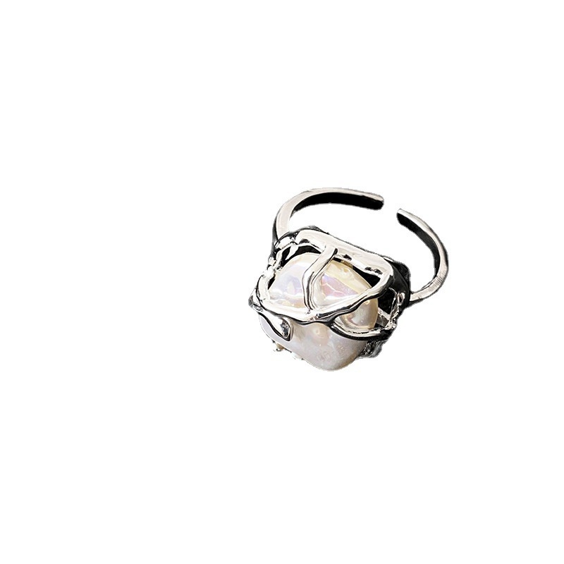 Nhẫn Hở Họa Tiết Hình Học Phong Cách Hàn Quốc Cá Tính