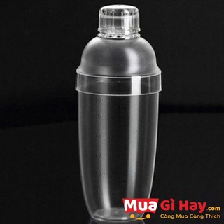Bình lắc Shaker nhựa 530ML - nhựa đặc tốt hơn loại mỏng giá rẻ