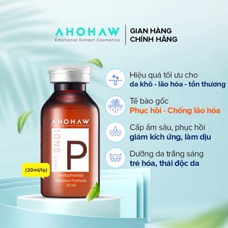 Tế Bào Gốc Phục Hồi Da AHOHAW IONS P (20ml/ Lọ) - Cấp Ẩm, Làm Lành Vết Thương, Ngăn Ngừa Nếp Nhăn, Cho Da Nhạy Cảm
