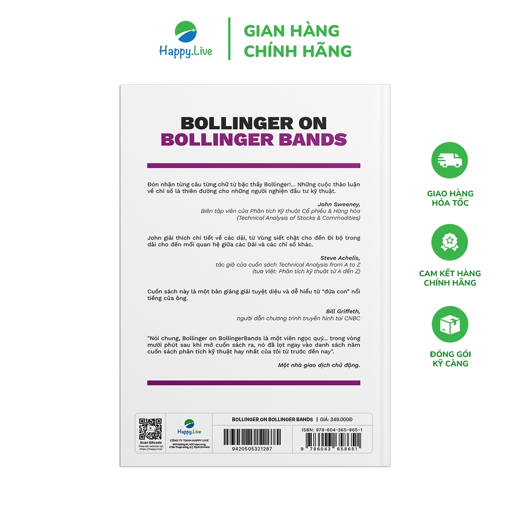 Sách Bollinger on Bollinger Bands- Đọc Vị Biến Động Thị Trường Dựa Vào Công Cụ Phân Tích Kỹ Thuật Bollinger Bands