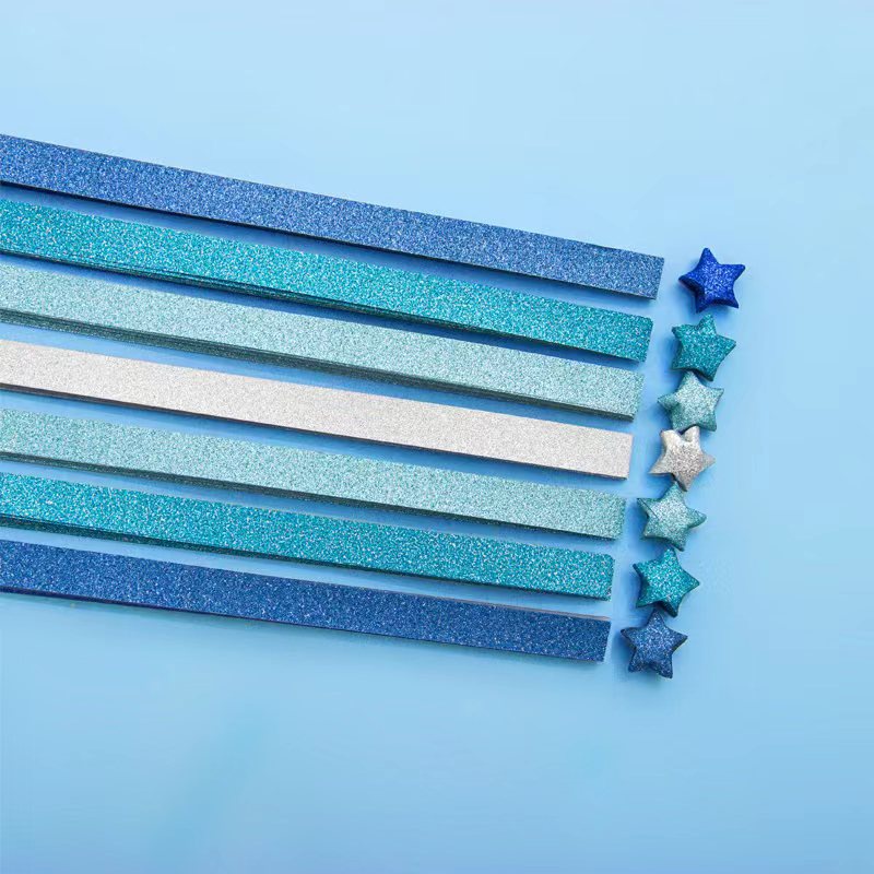 Set 520 Giấy Gấp Sao May Mắn Nhiều Màu