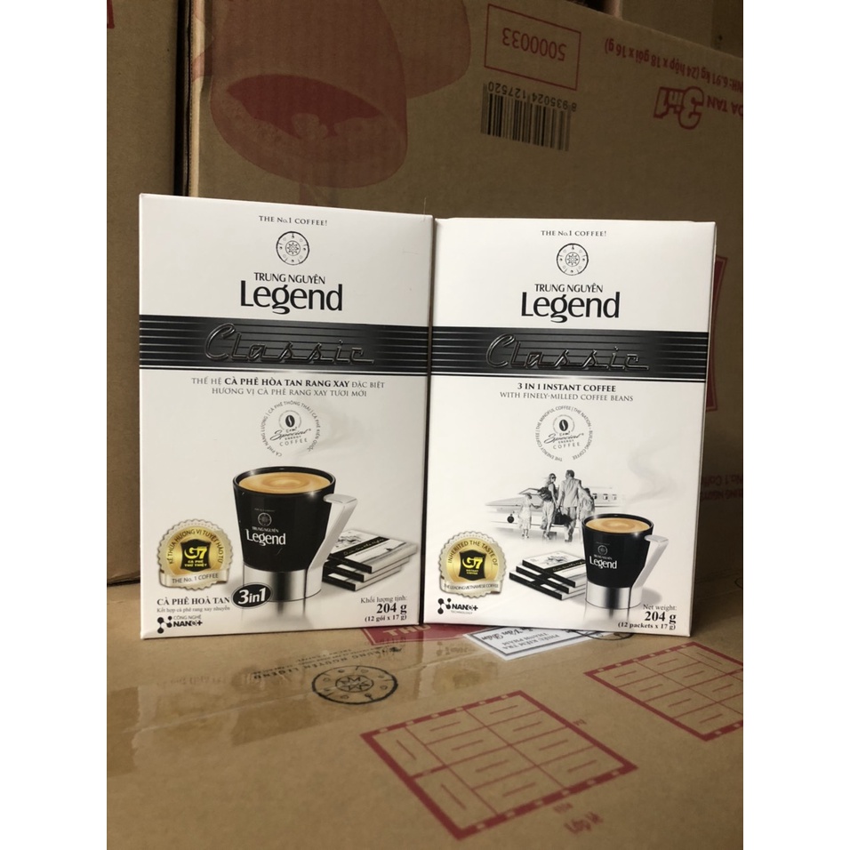Cà phê hòa tan Legend Classic - Trung Nguyên - Hộp 204gr