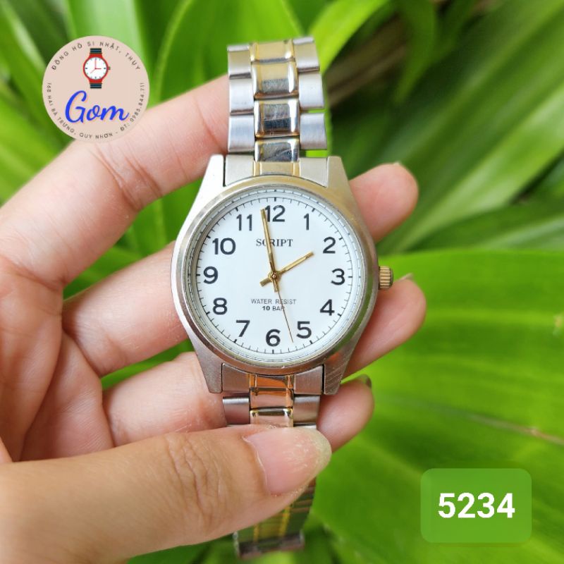 Đồng hồ si Nhật Scrip Jaxis nam nữ