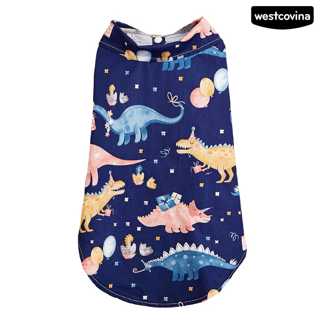 [COD]♘Trang Phục Cotton 2 Lớp Siêu Mềm Chống Mài Mòn In Họa Tiết Cho Thú Cưng