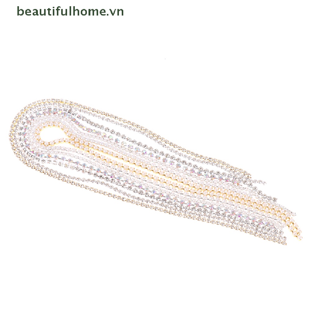 Dây Xích Kim Loại Vàng / Bạc 23cm Trang Trí Móng Tay Nghệ Thuật Thời Trang