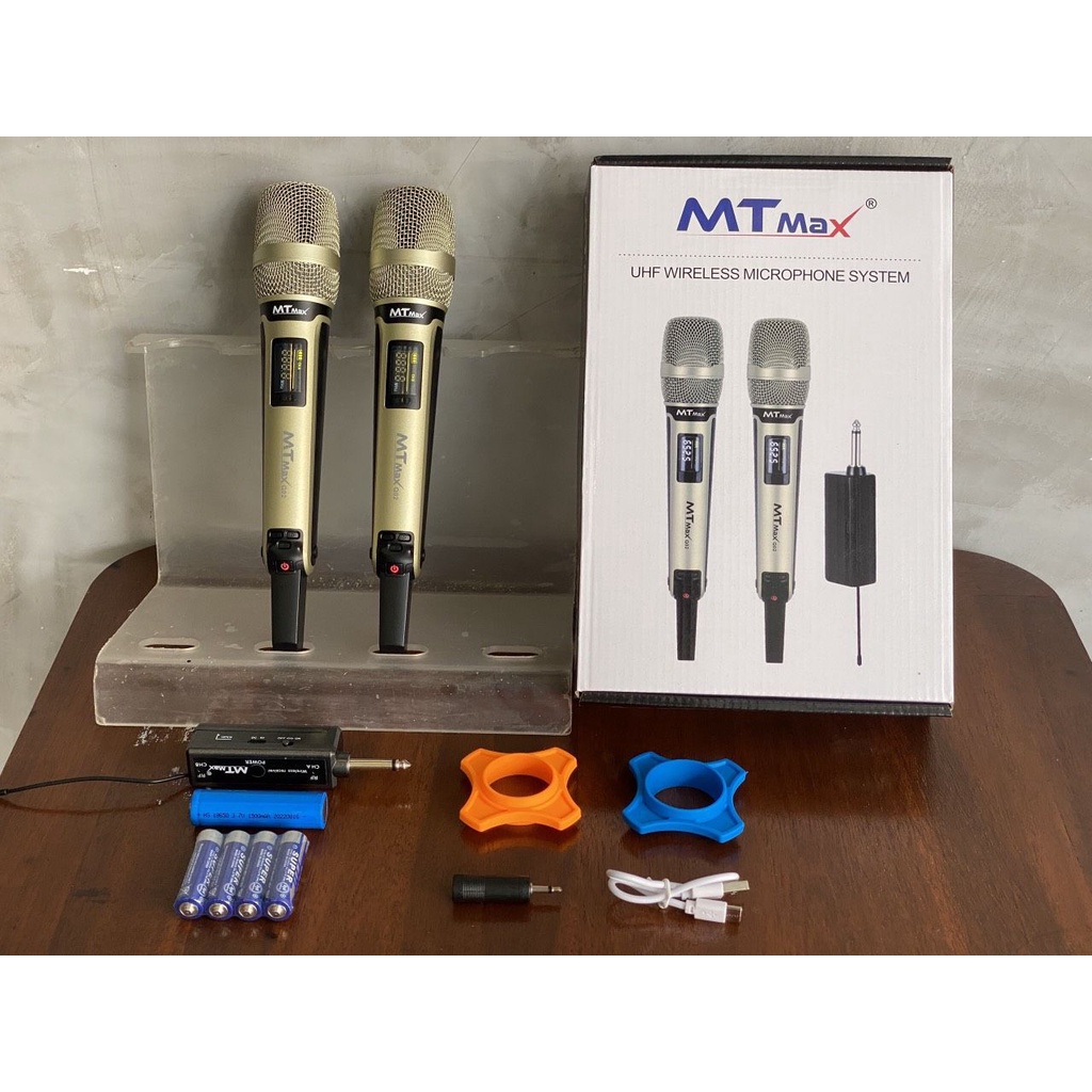 Micro Không Dây Đa Năng MTMAX Q02  Màn hình Led hiển thị thông số Âm thanh cực hay, Bảo hành 12 tháng