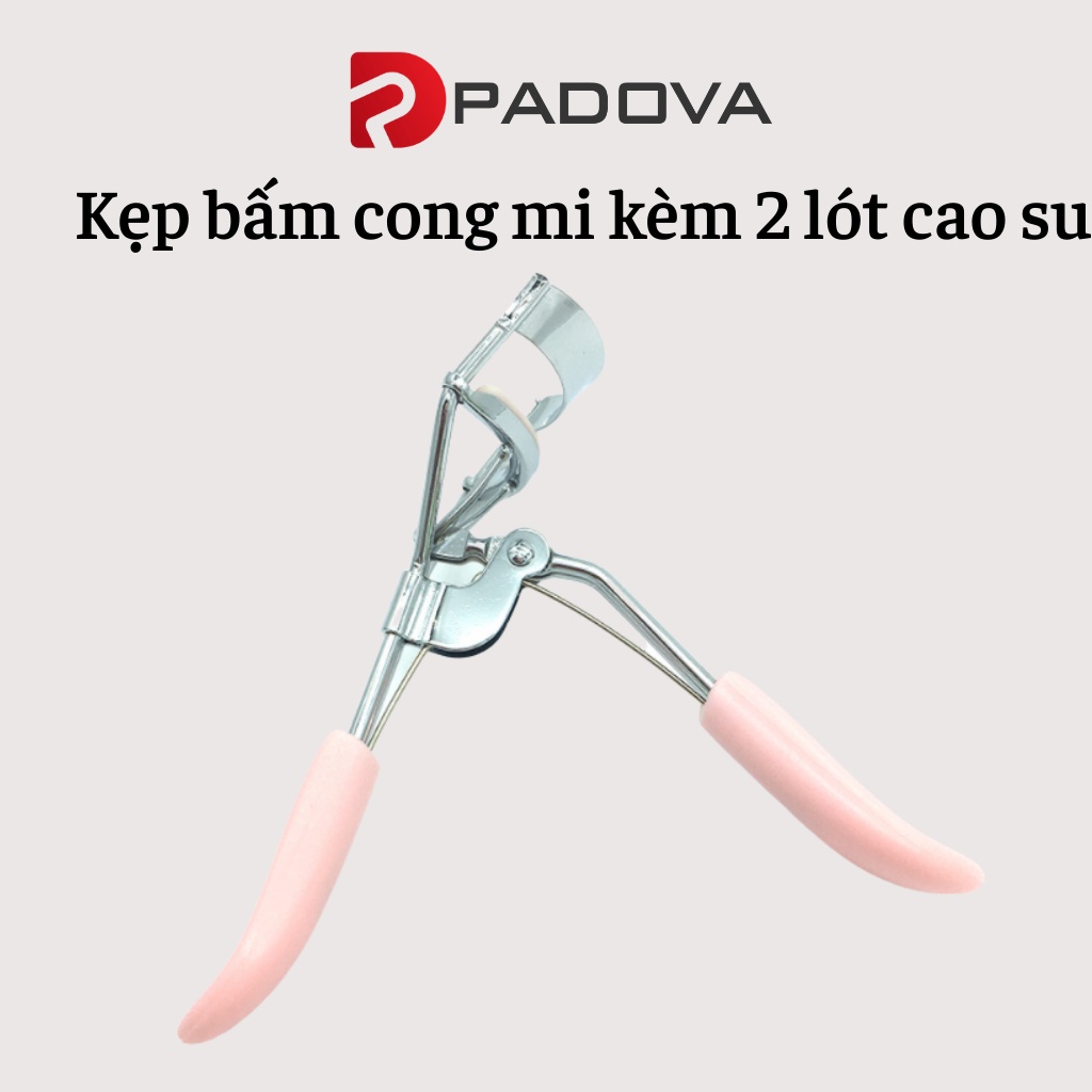 Kẹp Bấm Cong Lông Mi Tặng Kèm 2 Gioăng Cao Su Thay Thế Tiện Lợi PADOVA 5105