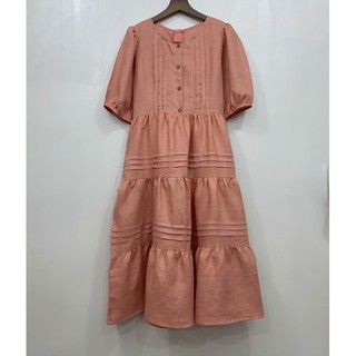 Đầm linen tưng premium đuôi cá tầng