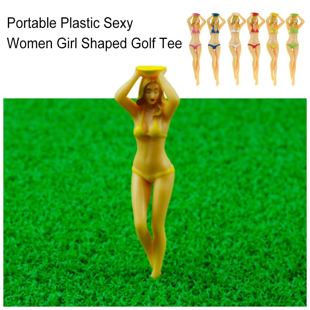 Bộ 6 Giá Đỡ Bóng Golf Hình Phụ Nữ Gợi Cảm Thay Thế Chuyên Nghiệp