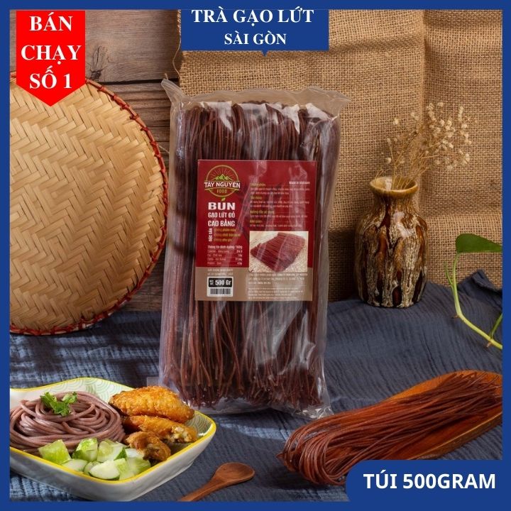 Bún gạo lứt đỏ Cao Bằng eat clean - Shop Trà Gạo Lứt Sài Gòn