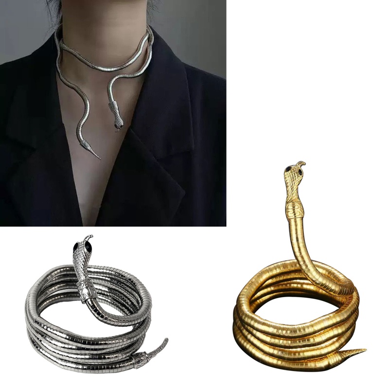 Dây Chuyền Hợp Kim Hình Rắn Màu Sắc Vàng / Bạc Tùy Chỉnh Thời Trang Cho Nữ