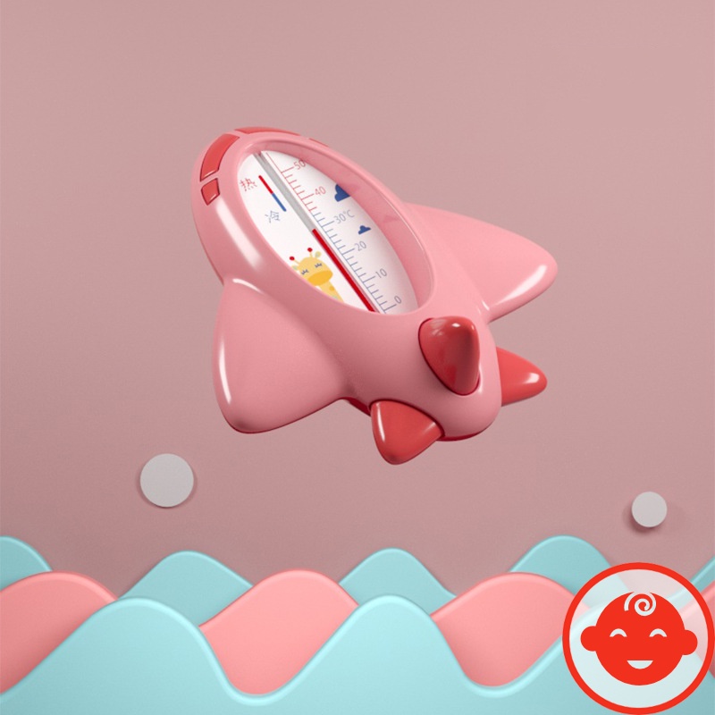 Nhiệt kế đo nước tắm HÌNH MÁY BAY MISUTA CAO CẤP cảm biến nhiệt dầu hỏa an toàn cho bé