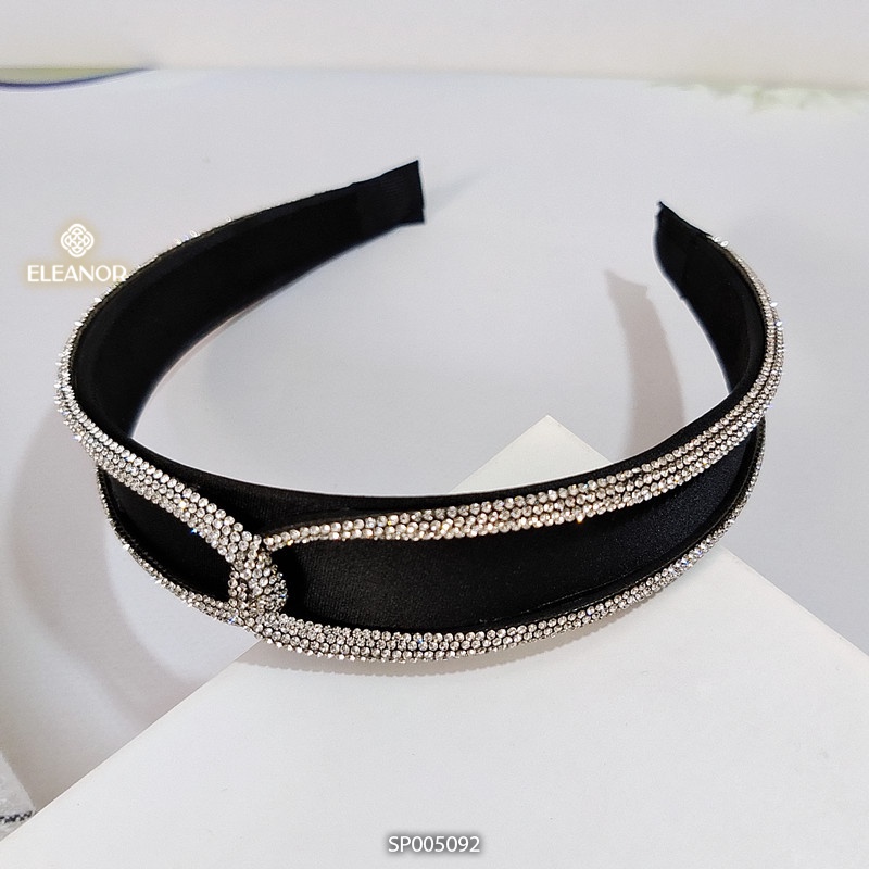 Băng đô cài tóc nữ Eleanor Accessories viền đính đá basic phụ kiện tóc 5092