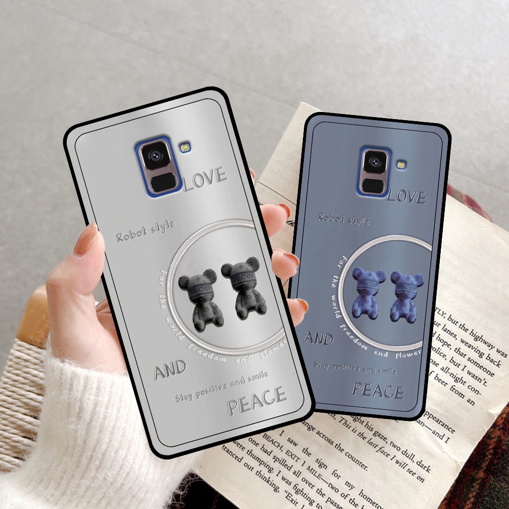 Ốp lưng Samsung A5 2018 / A8 2018 / A8 Plus / A8+ in hình Bearbrick dễ thương siêu đáng yêu