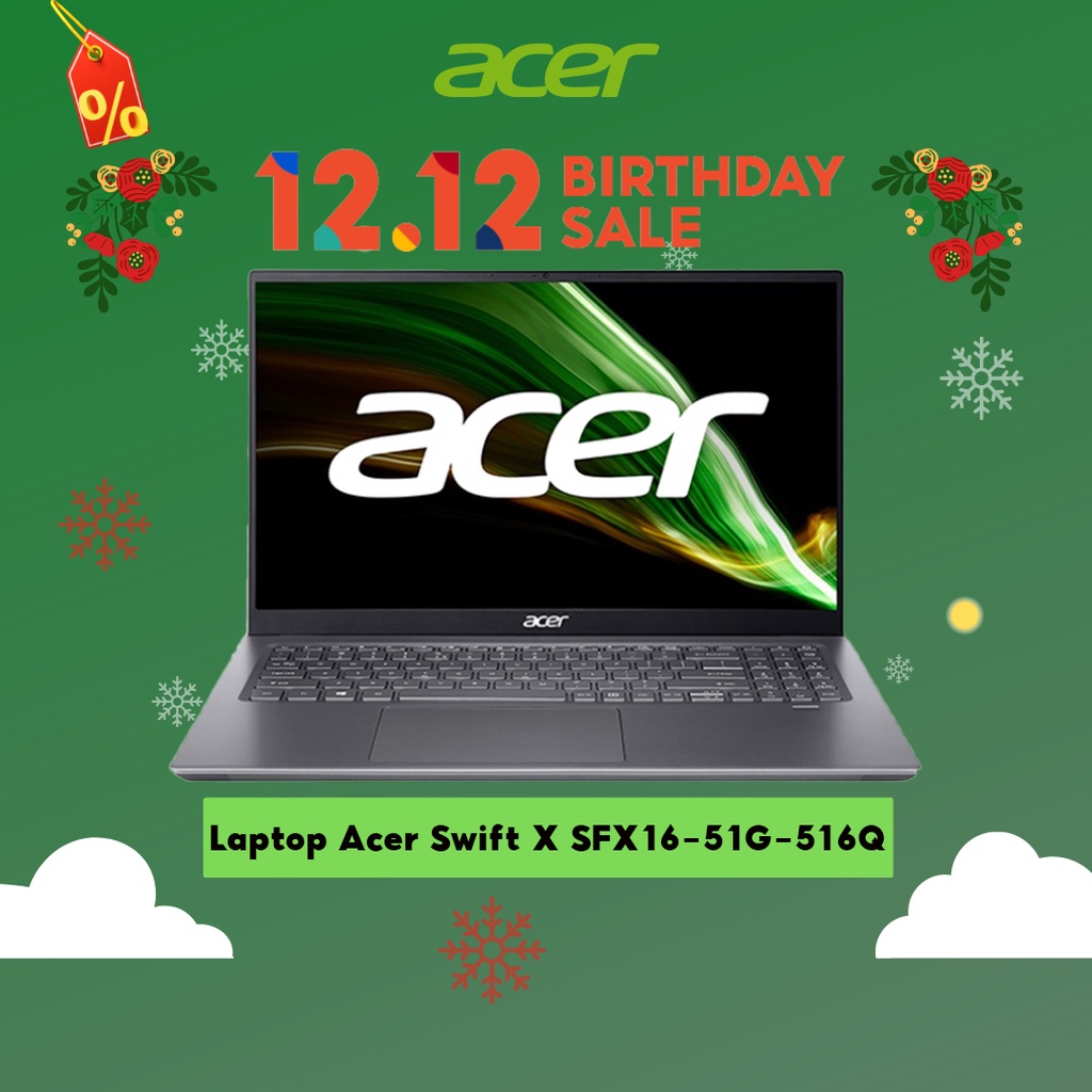 Laptop Acer Swift X SFX16-51G-516Q i5-11320H |16GB |512GB |RTX™ 3050 4GB |16.1' |W11