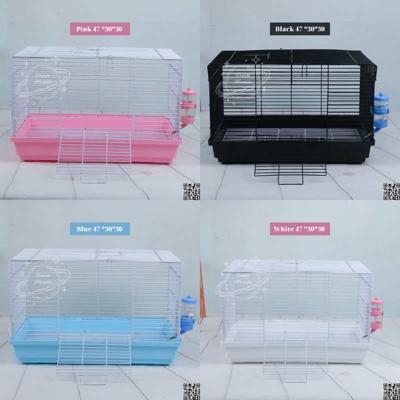 Lồng đại đơn 47*30*30 kèm khung lưới đáy(cao 2cm) cho thỏ con, bọ, sóc (Không kèm bình nước và phụ kiện khác) ...