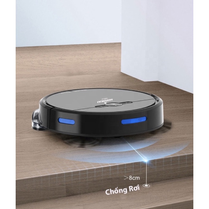 Robot Hút Bụi Tự Động Mắt Thần Cảm Biến Hàng Cao Cấp HISUKAI D2 - Robot Lau Nhà Thông Minh Bảo Hành Uy Tín Lỗi 1 Đổi 1