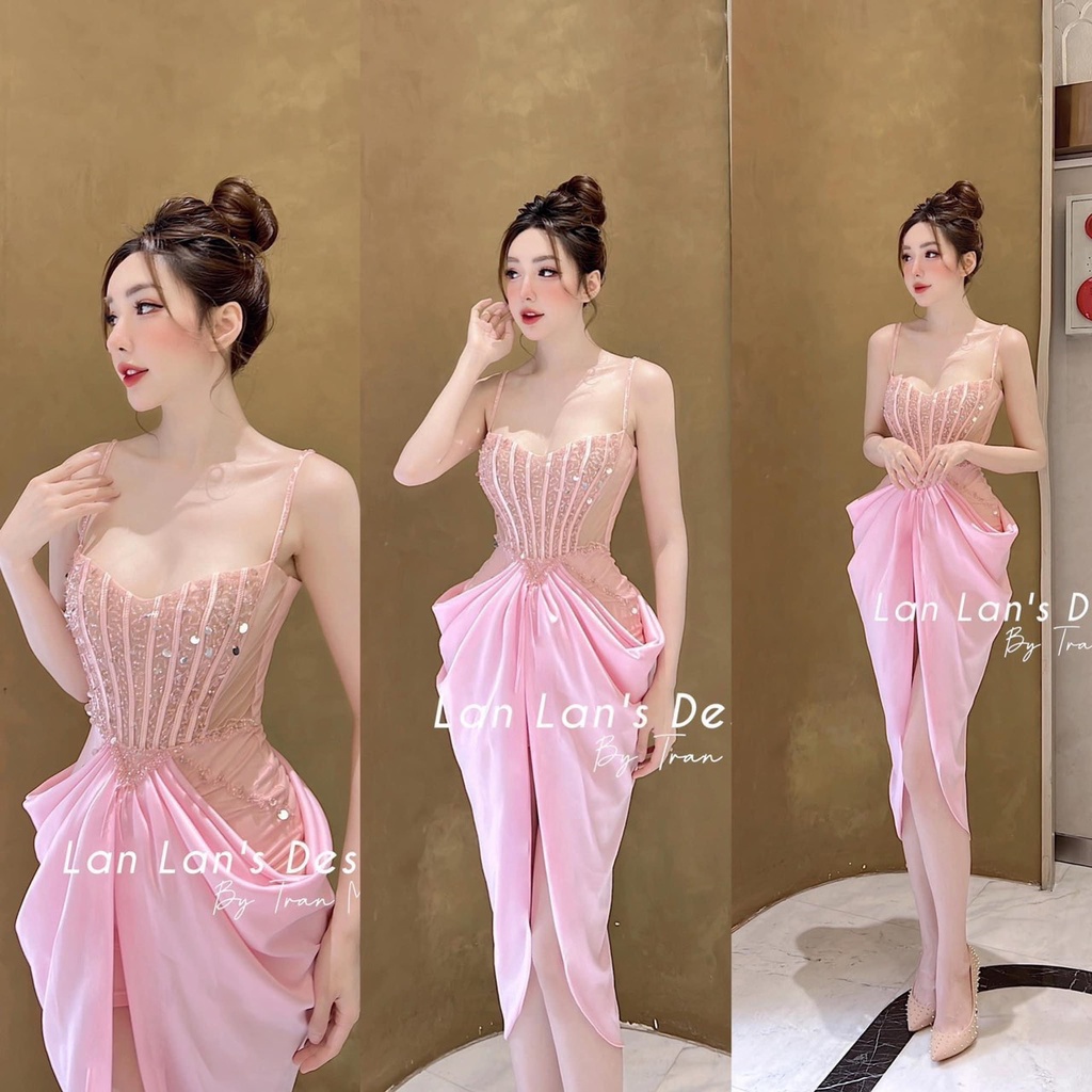 VÁY KIM SA VẠT XẺ GIỮA TÙNG THỤNG 2 BÊN 081222
