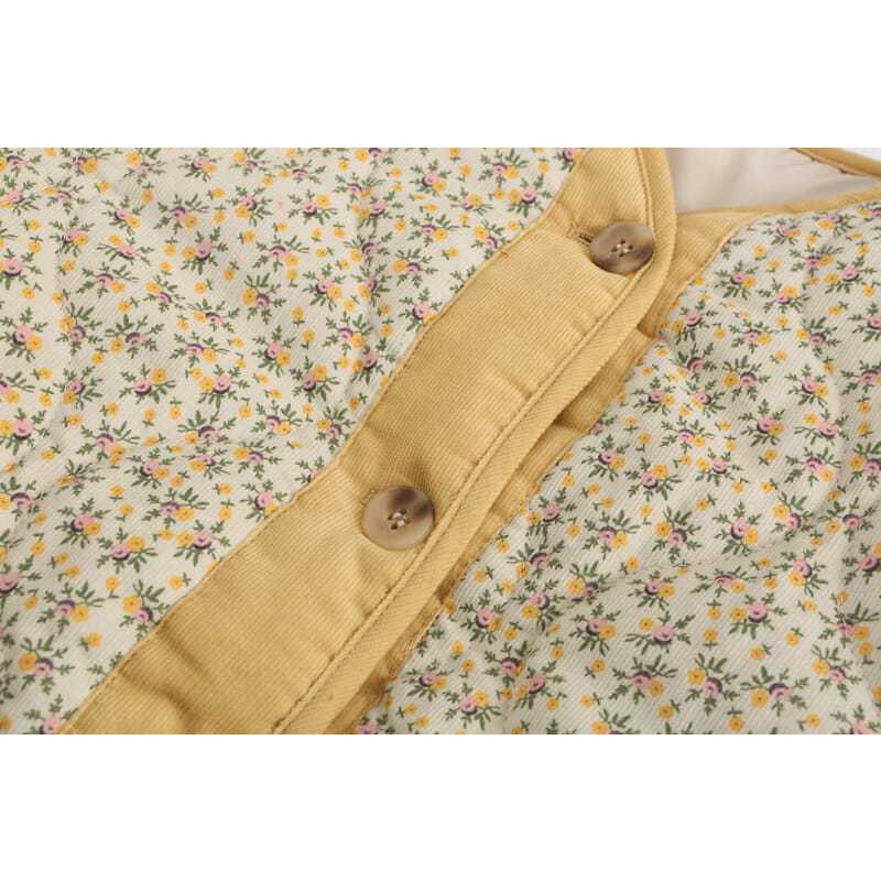 [Babycat] Hàng Có Sẵn Áo Khoác Đệm Lông Ngỗng Chần Bông Dày Phong Cách Hàn Quốc Nhật Bản Dễ Thương Mùa Đông Cho Bé Gái