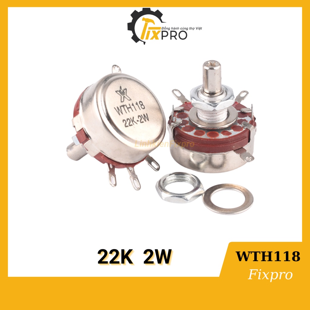 Chiết áp đơn 22K WTH118-2W chất lượng tốt