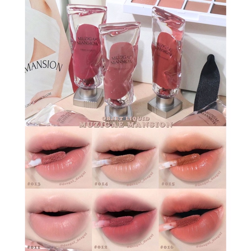 Son kem lì thuần chay Muzigae Mansion Objet Liquid 6g