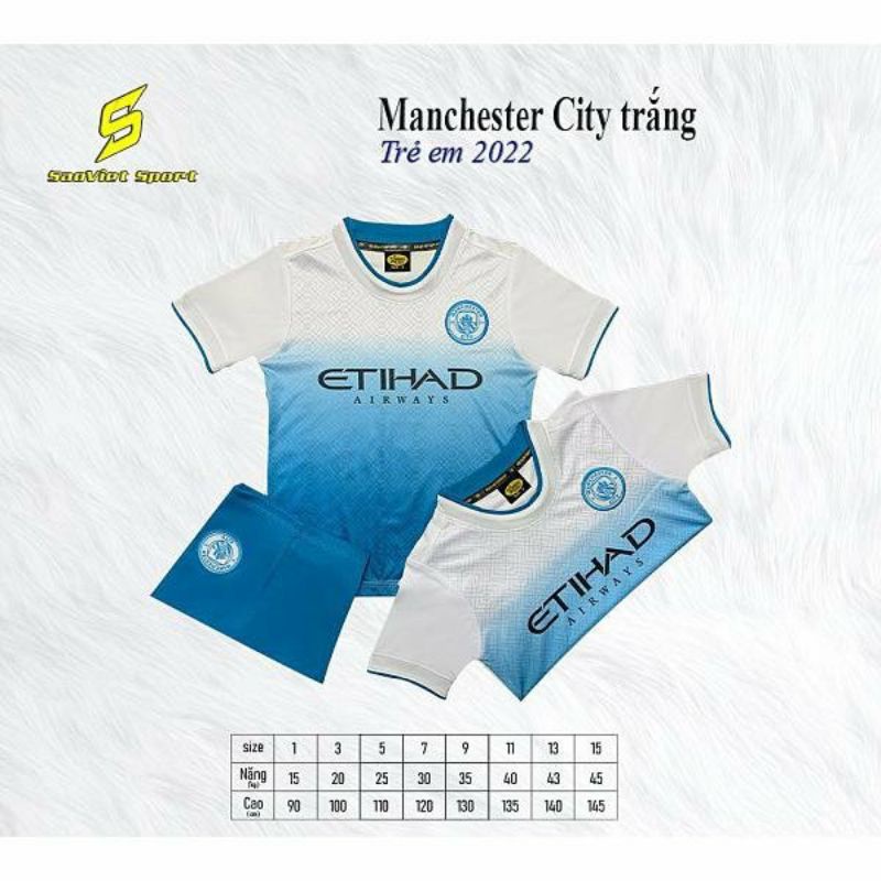 Bộ đồ đá banh trẻ em, áo đá banh trẻ em thoáng mát, thấm hút mồ hôi, có size cho bé từ 10kg-40kg. in tên số lên áo