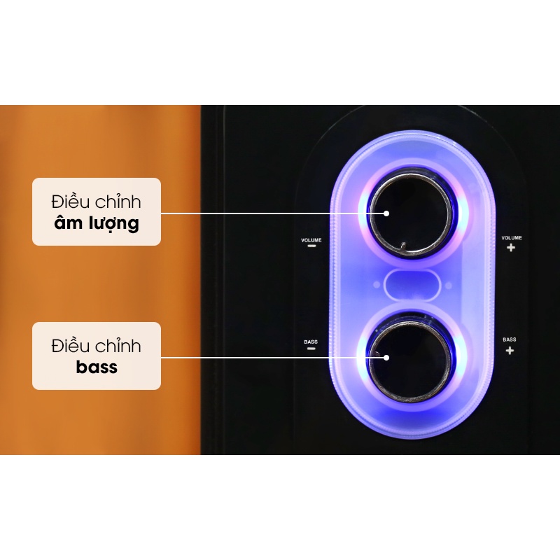 Loa vi tính Enkor E50 Đen 2.1 kênh 20W Chính hãng,giá tốt