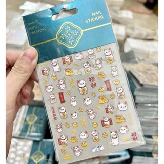 Stick hoa lụa tết dán móng 5d hot trend 2022
