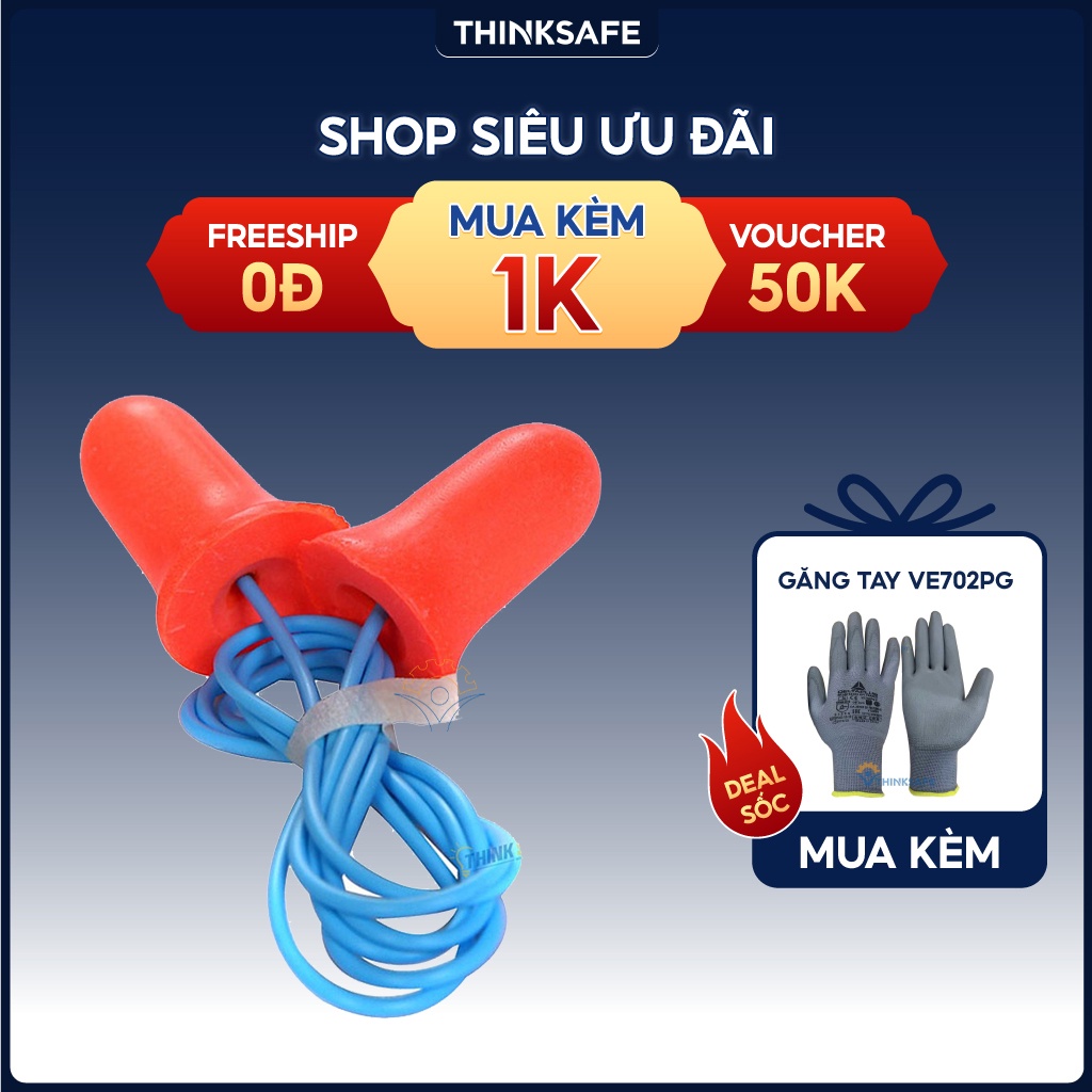 Nút tai chống ồn Honeywell MAX-30 chất liệu foam polyrethane mềm, chống ồn đạt chỉ số NRR 33dB - Bảo Hộ Thinksafe