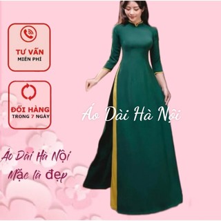 Áo dài lụa mỹ cao cấp, đồng phục áo dài trơn đủ màu - Áo Dài Hà Nội