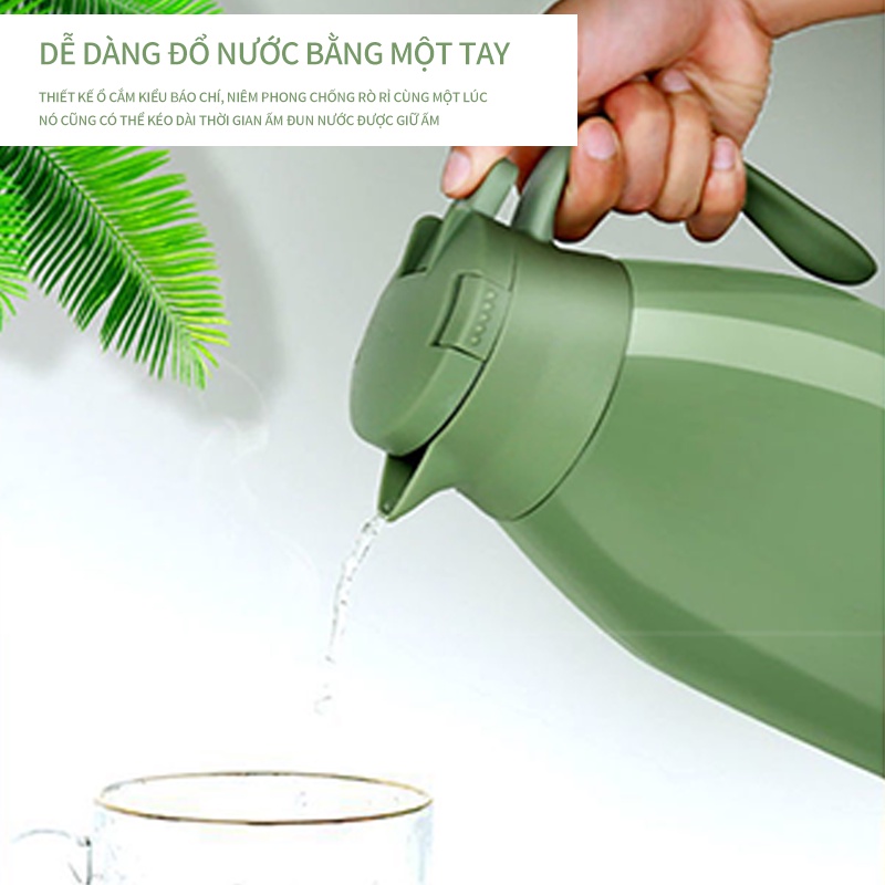 Bình Nước Giữ Nhiệt Dung Tích Lớn 1.9L Tiện Dụng Cho Gia Đình / Văn Phòng