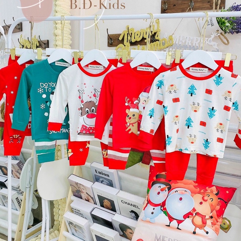 Bộ Dài Tay Noenl Minky Mom Chất Thun Lạnh Hình Thú Dễ Thương Cho Bé (8-18kg) Siêu Mềm Mát Bao Đẹp.
