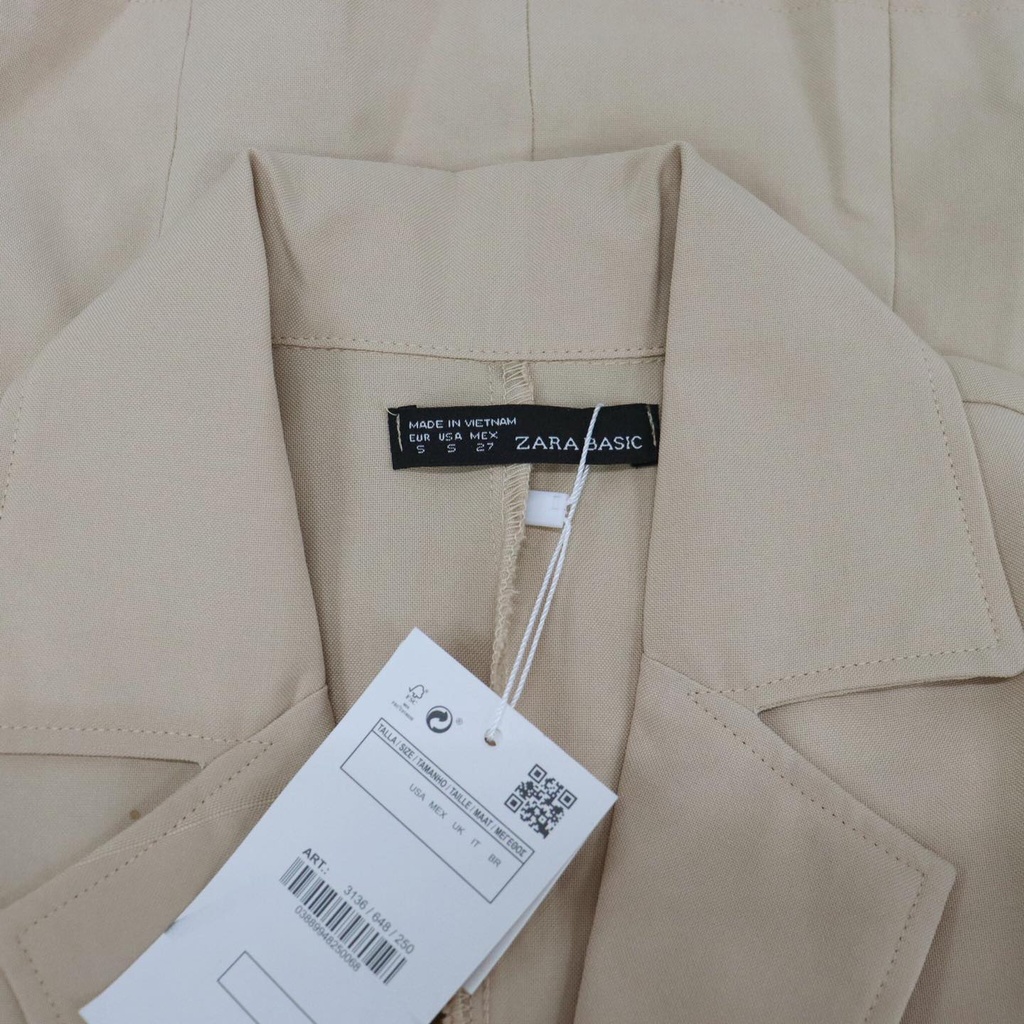 C0507 - Áo vest Zara tay ngắn, trơn