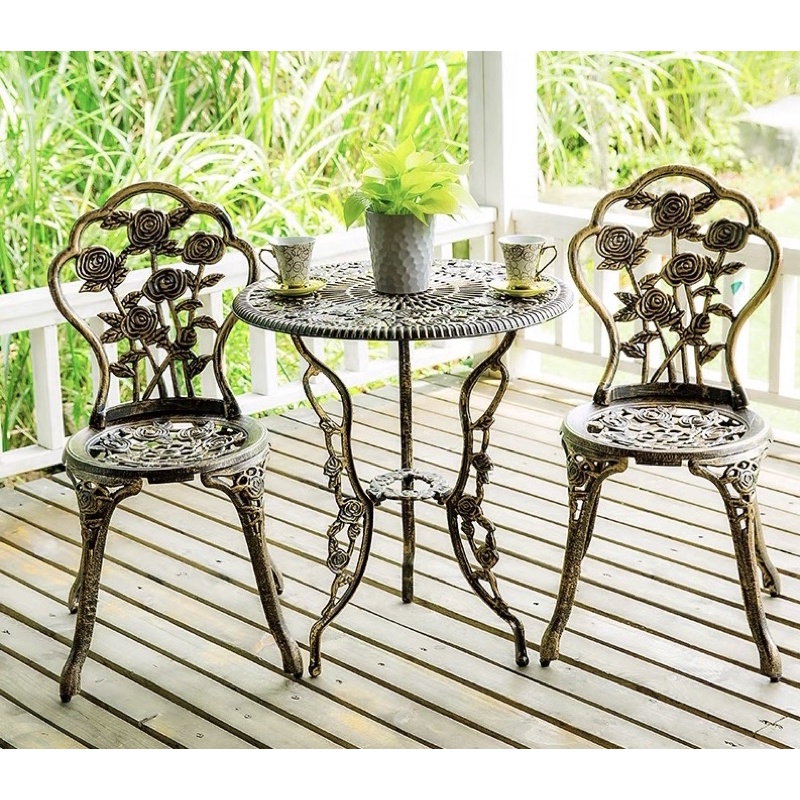 Bàn ghế nhôm đúc nhập khẩu TG01