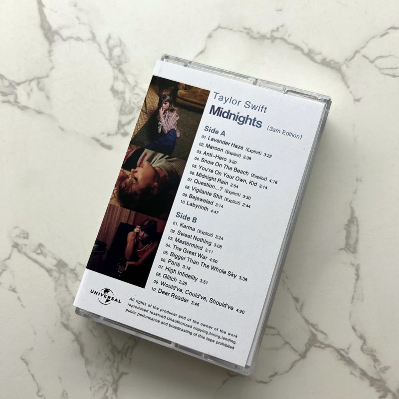 Album Hàng Mới Toanh Nhân Viên taylor swift Nửa Đêm cassette album Bịt Kín