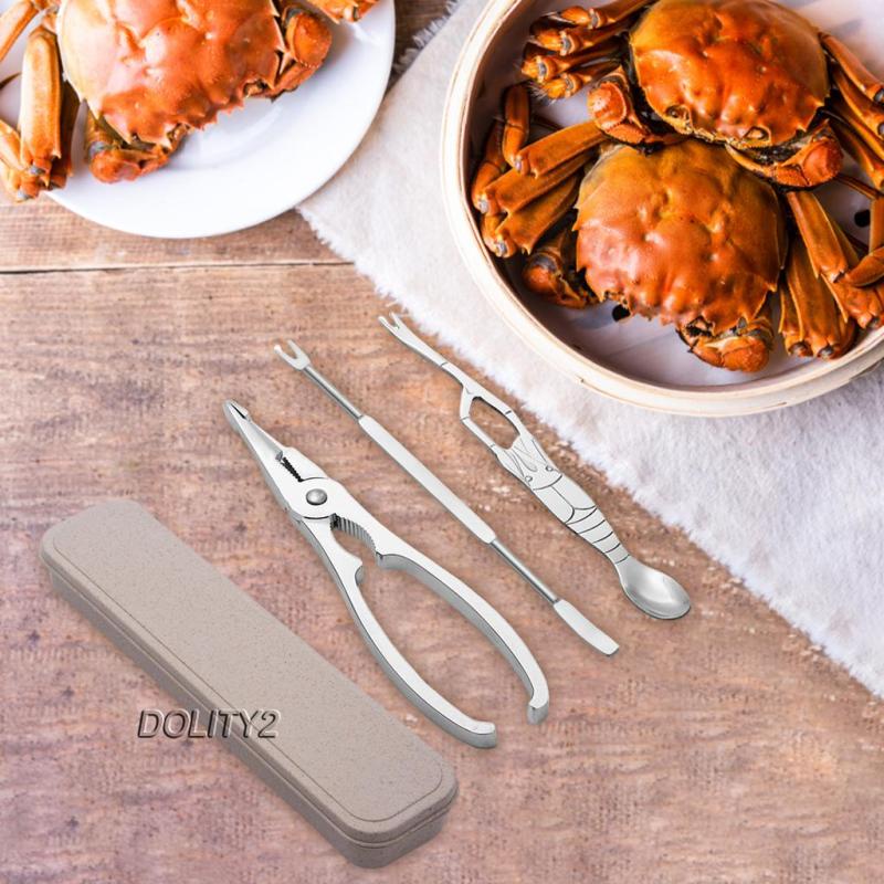 [Dolity2] Bộ Dụng Cụ Định Vị Cua Bằng Thép Không Gỉ Cho Nhà Bếp