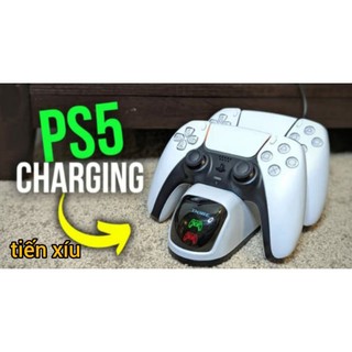 Dock sạc tay ps5 đế sạc tay cầm Ps5 Dobe chính hãng dành cho PS5 hãng dobe dock sạc đôi tay bấm