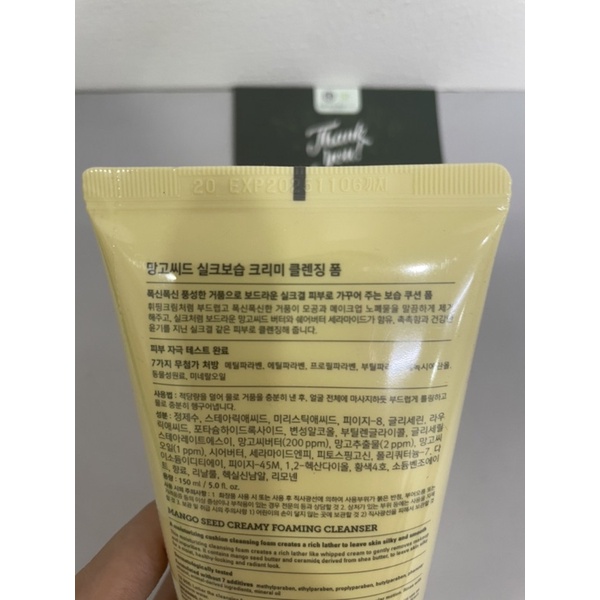 Sữa rửa mặt MANGO SEED CLEANSING FOAM THEFACESHOP 150ML