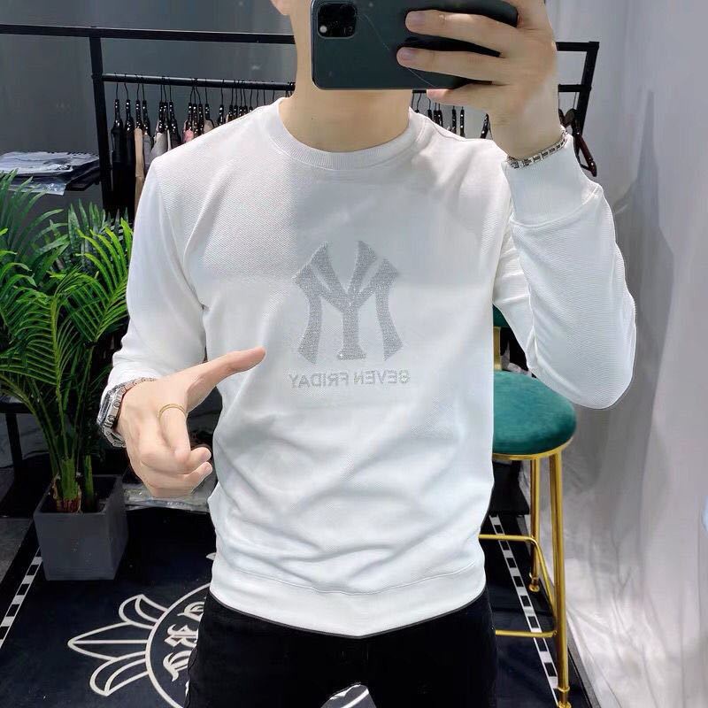 Áo Nỉ Dài Tay Cổ Tròn Thời Trang Mùa Thu Cho Nam