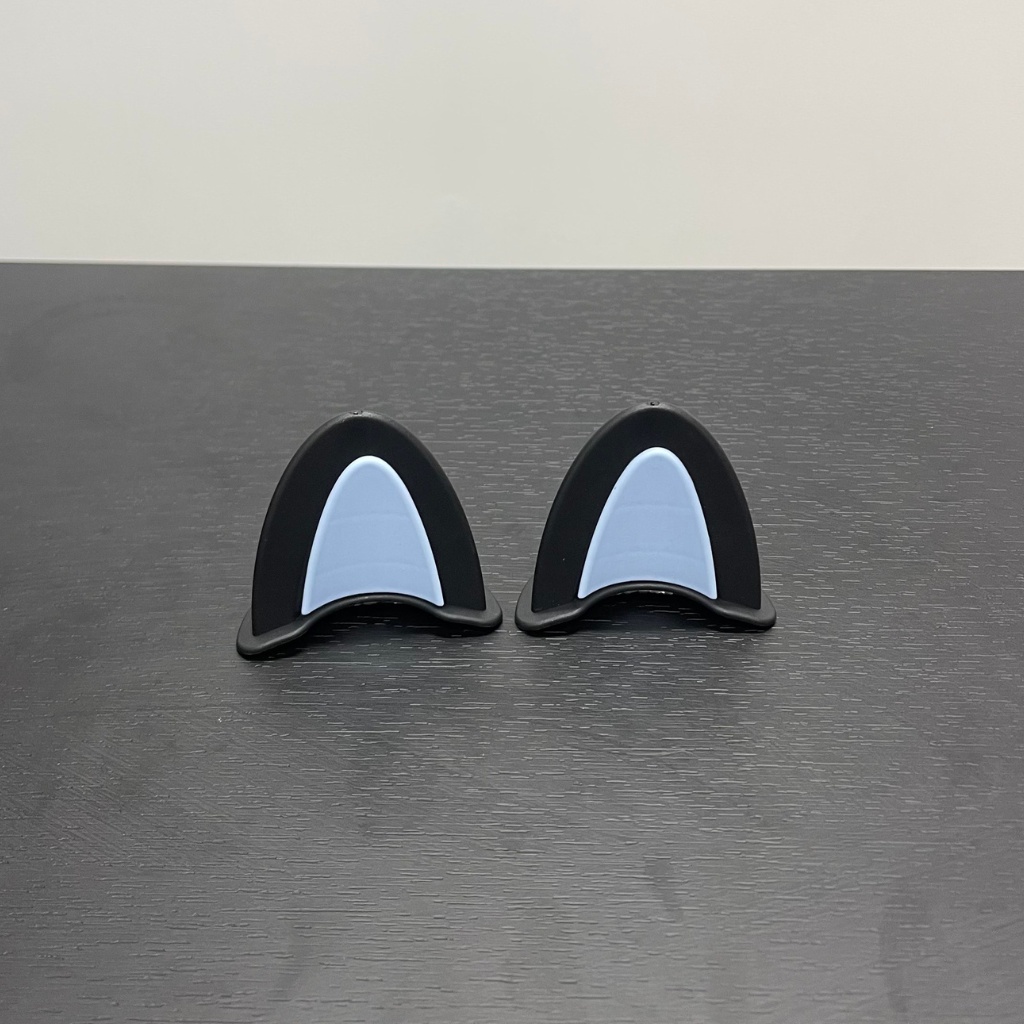 Tai mèo 2 màu gắn mũ bảo hiểm - hàng nhập khẩu