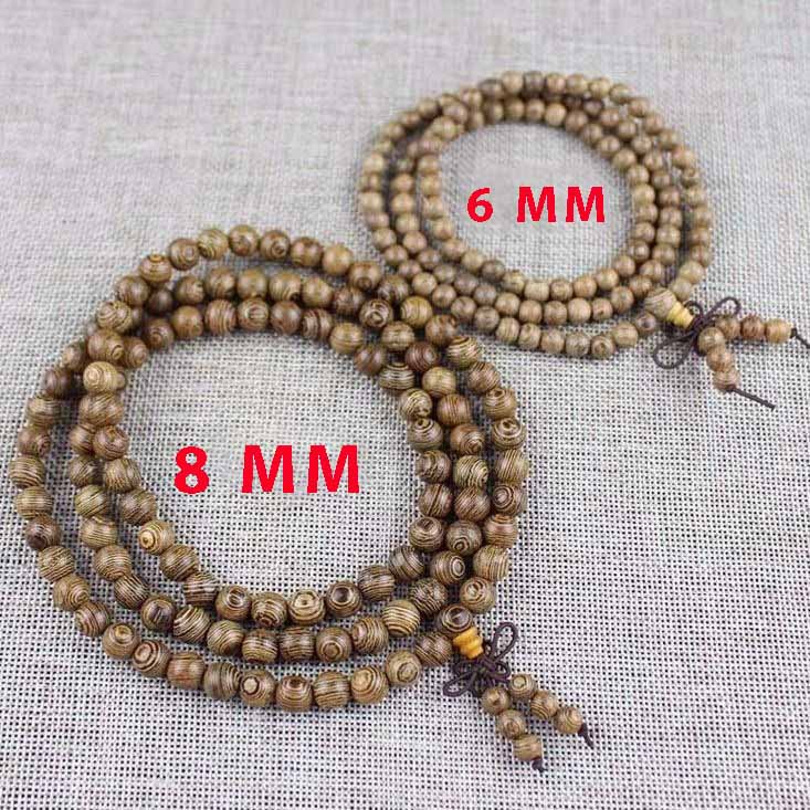 Vòng Tay Trầm Hương Chuỗi Tràng Hạt 108 Hạt Tự Nhiên, Vòng Trầm Hương Mang Lại May Mắn Bình An Hương Thơm Tự Nhiên
