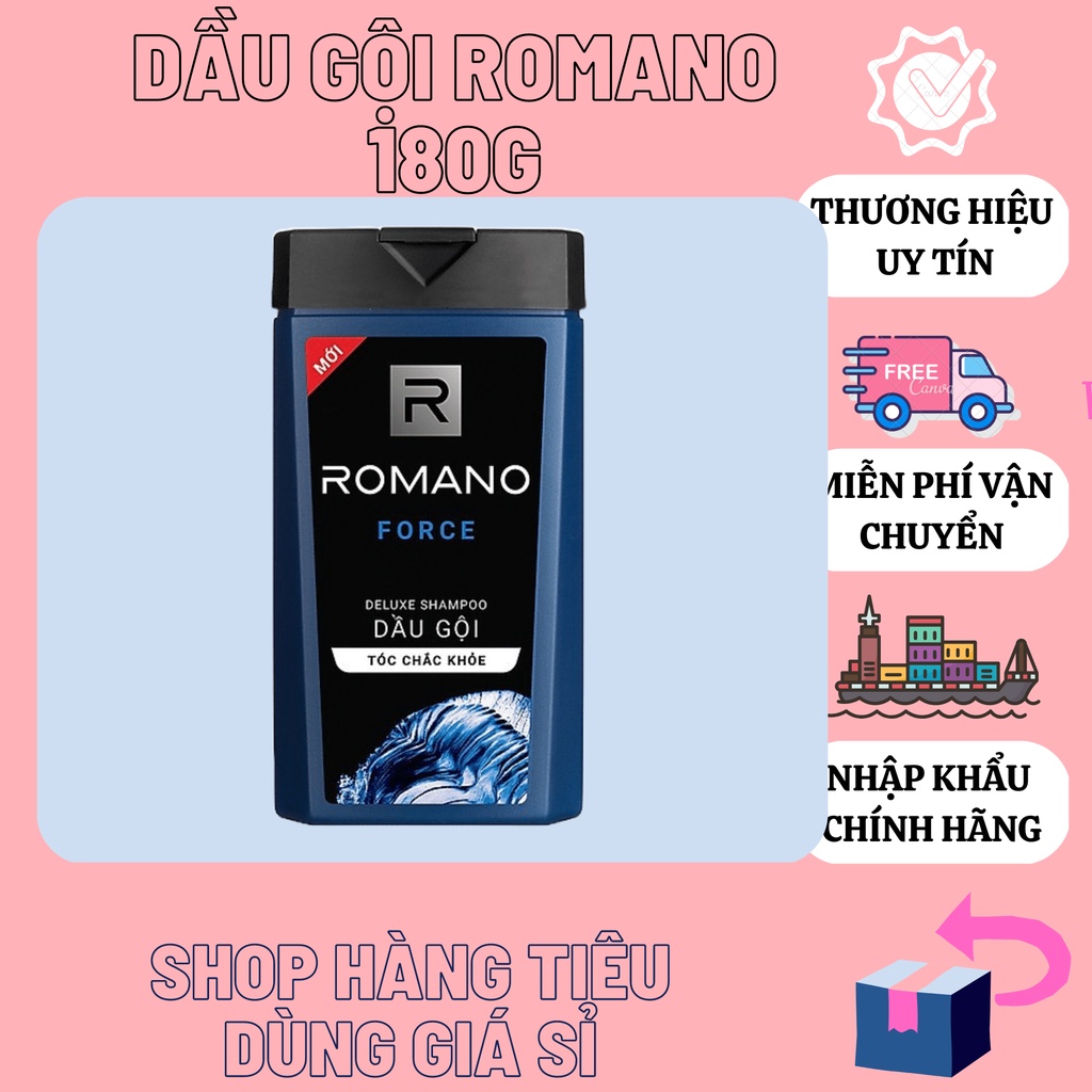 Dầu gội Romano 180g Hương nước hoa Cao Cấp