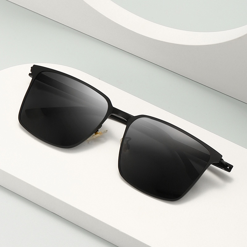 Kính Mát Phân Cực TR90 Gọng Chữ Nhật Phong Cách Thể Thao Cho Nam Và Nữ