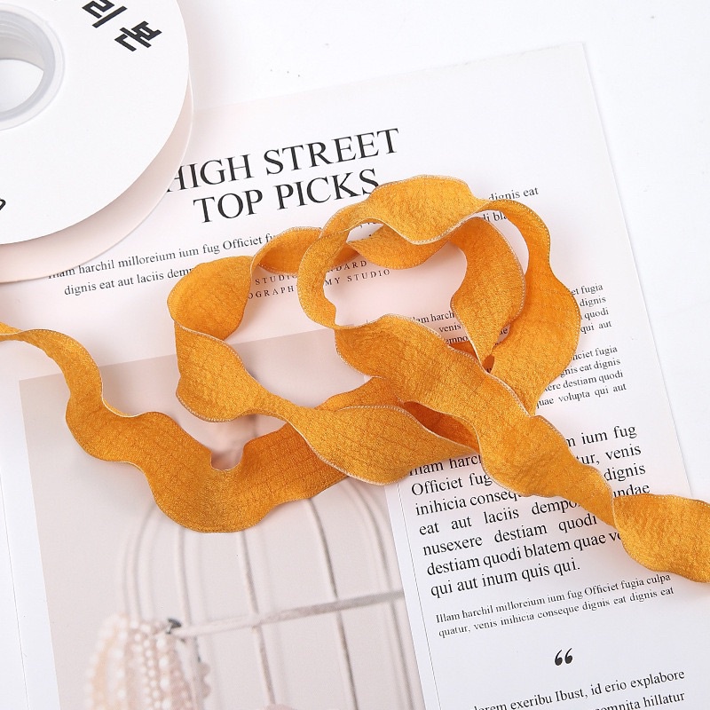 Ruy Băng Bèo Poly, Bèo Nhún, Vải Xốp KT 4CMx9M Bó Hoa, Buộc Quà,..